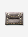 Leather Rivet Wallet | Metallic Bronze