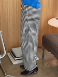 Gingham Arc Pants | Black Gingham