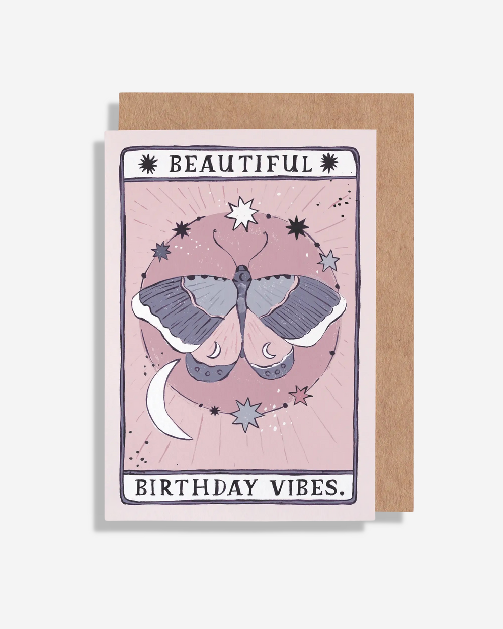 Moth Birthday Vibes Card