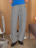 Gingham Arc Pants | Black Gingham