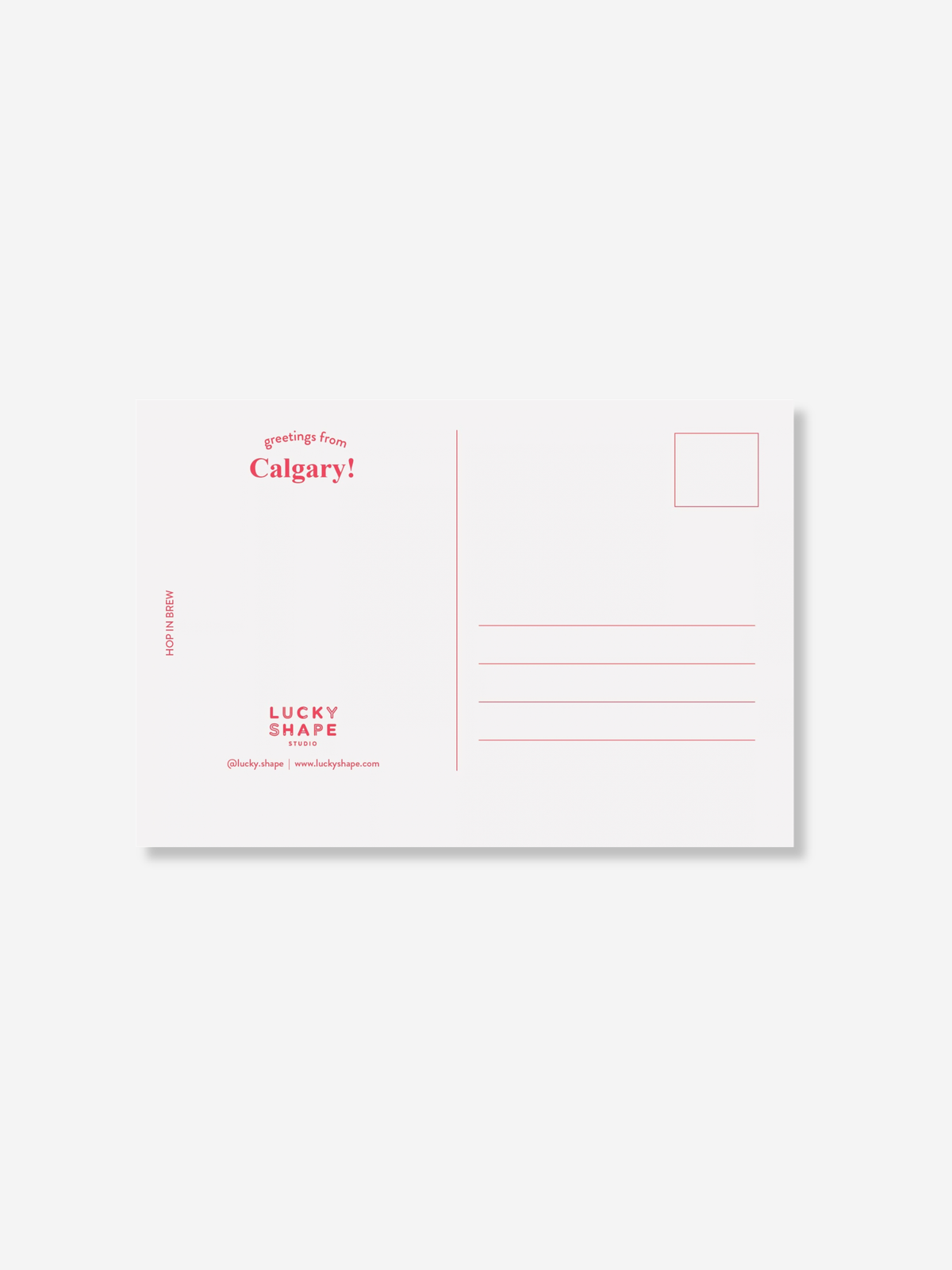 Lucky Shape Postcard | Hop In Brew