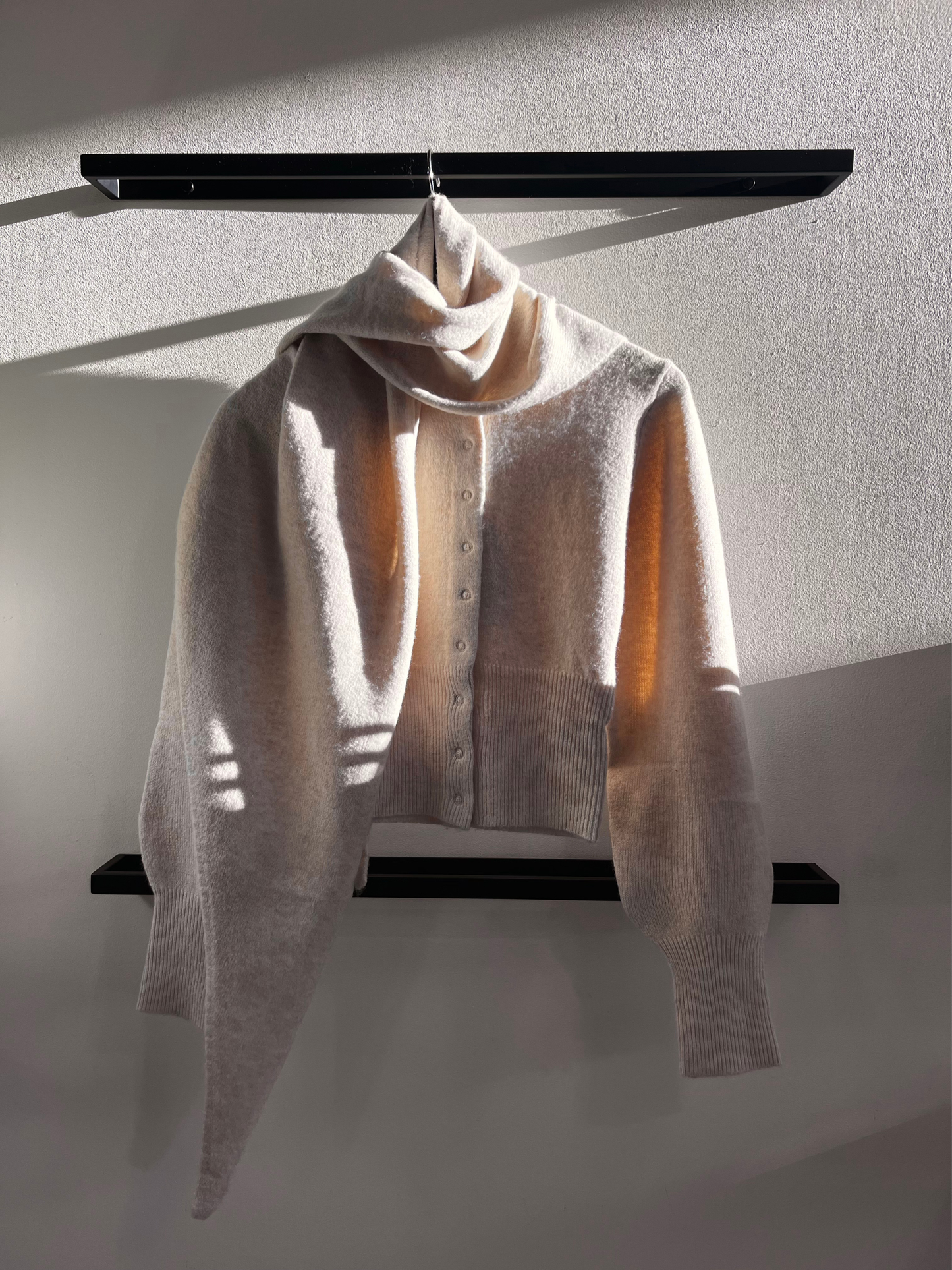 Pia Knit Cardigan w/ Scarf