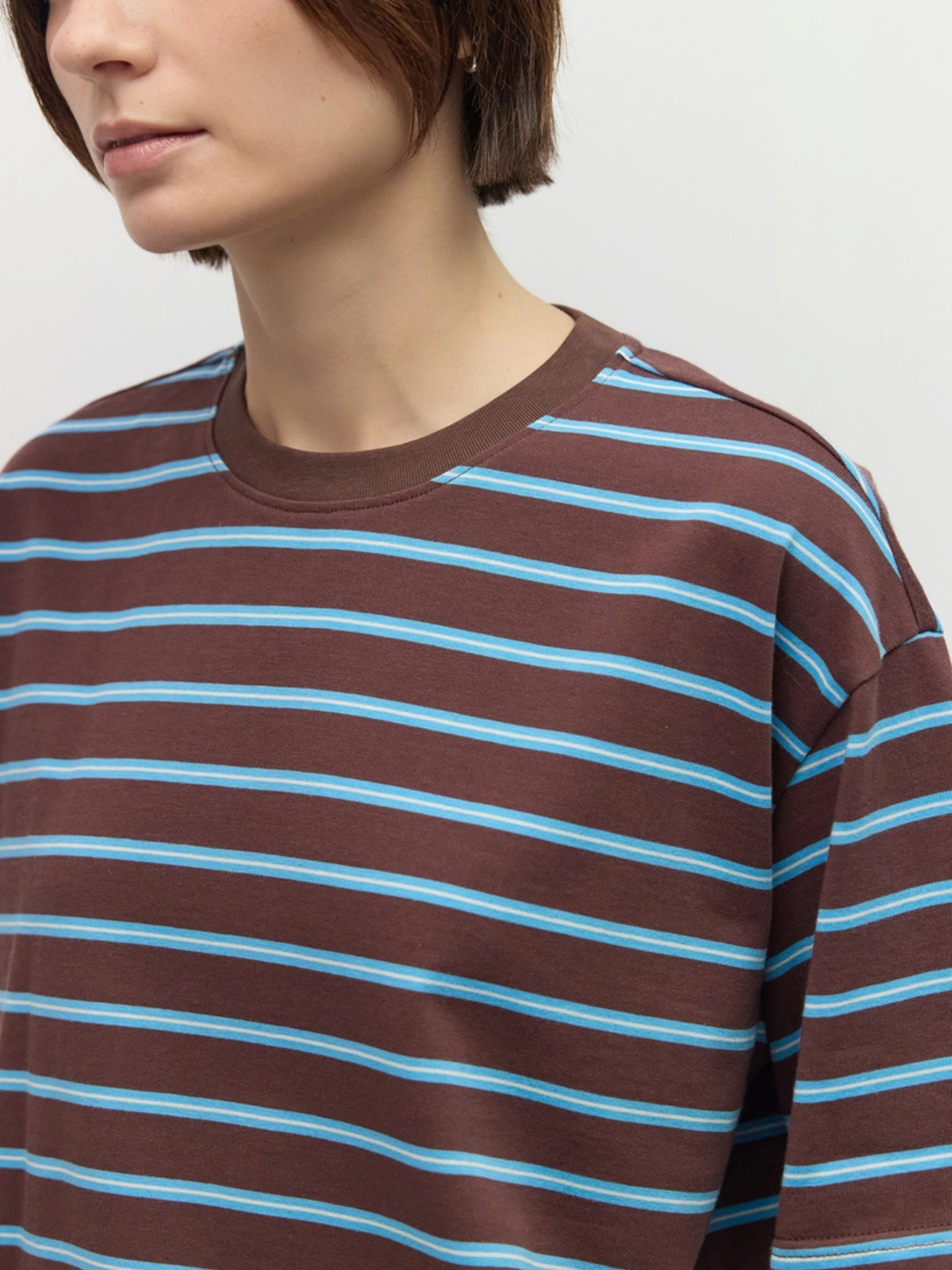 Luna Top Brown-Blue