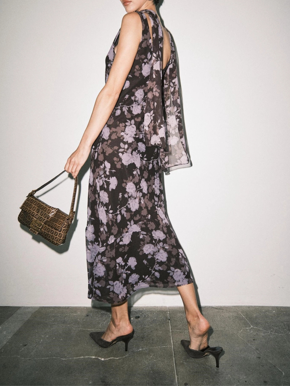 Noelle Sheer Floral Maxi Dress