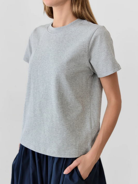Lanie Long Top | Heather Grey