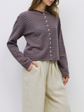 Elisa Cardigan | Brown Navy