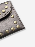 Leather Rivet Wallet | Metallic Bronze