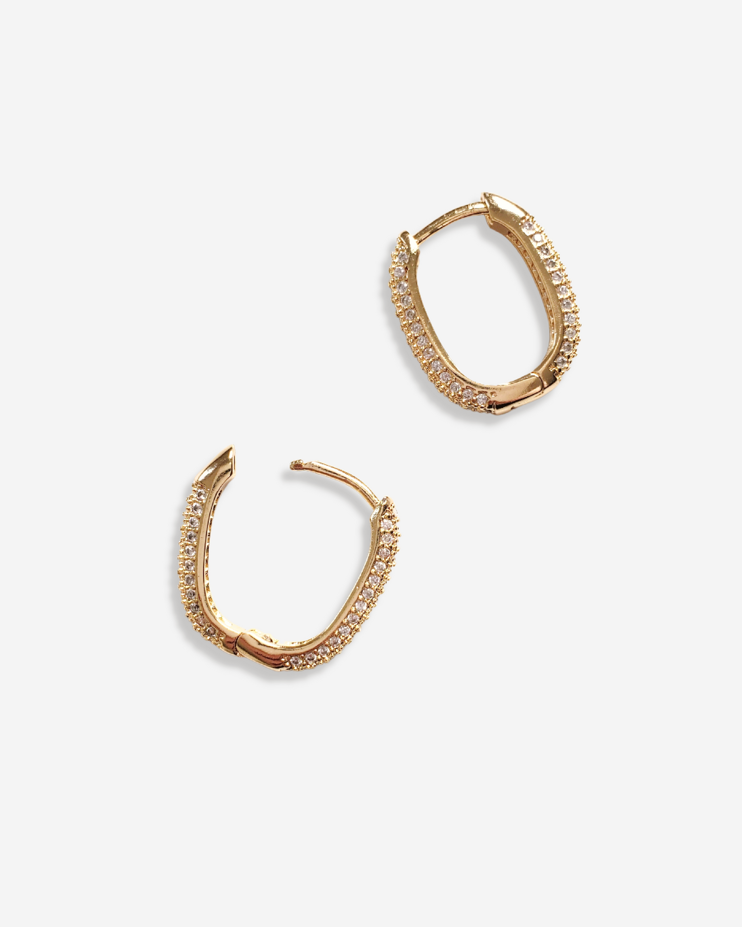 Gold shop filled hoops