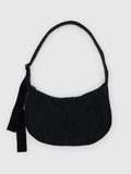 Medium Nylon Crescent Bag Black