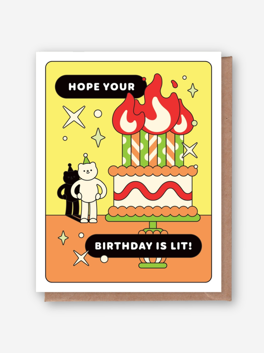 Hope Your Birthday Is Lit Card