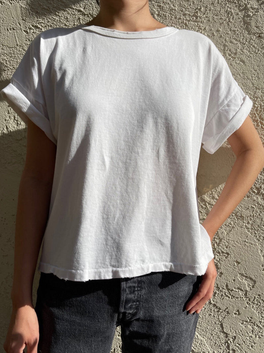Fille Tee | Clean White