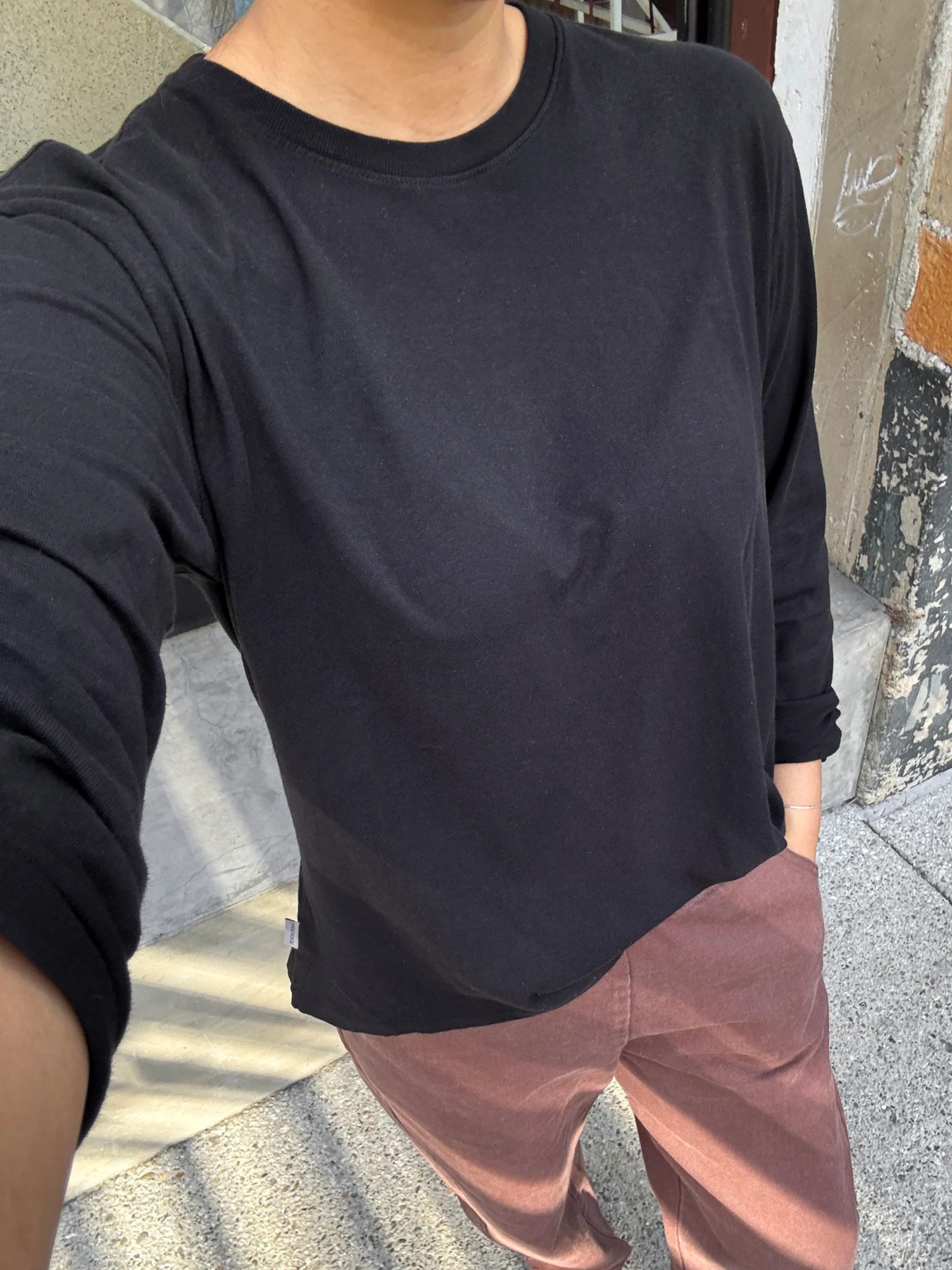 Foundation Long Sleeve Tee | True Black