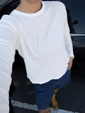 Foundation Long Sleeve Tee | Vintage White