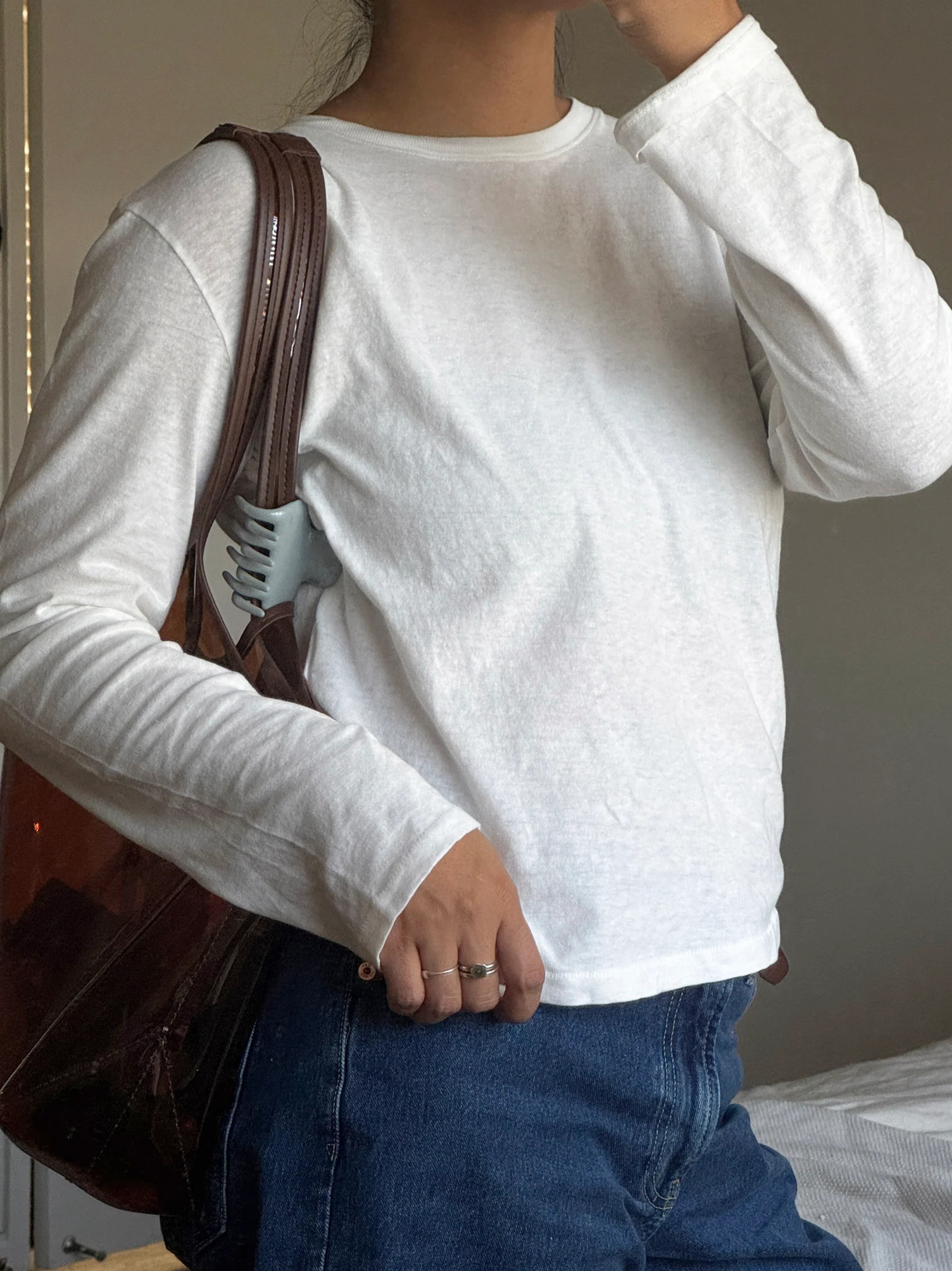 Foundation Long Sleeve Tee | Vintage White