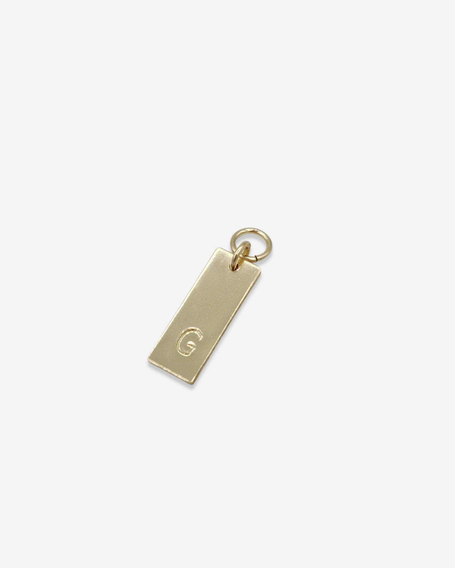 GOLDIE | Hand-Stamped Hoop Charm