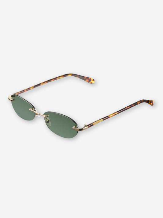 Jina Sunglasses | Gold Olive