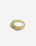 113 | gold crystal signet ring