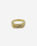 113 | gold crystal signet ring