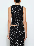 Kiana Sleeveless Top | Polka Dot