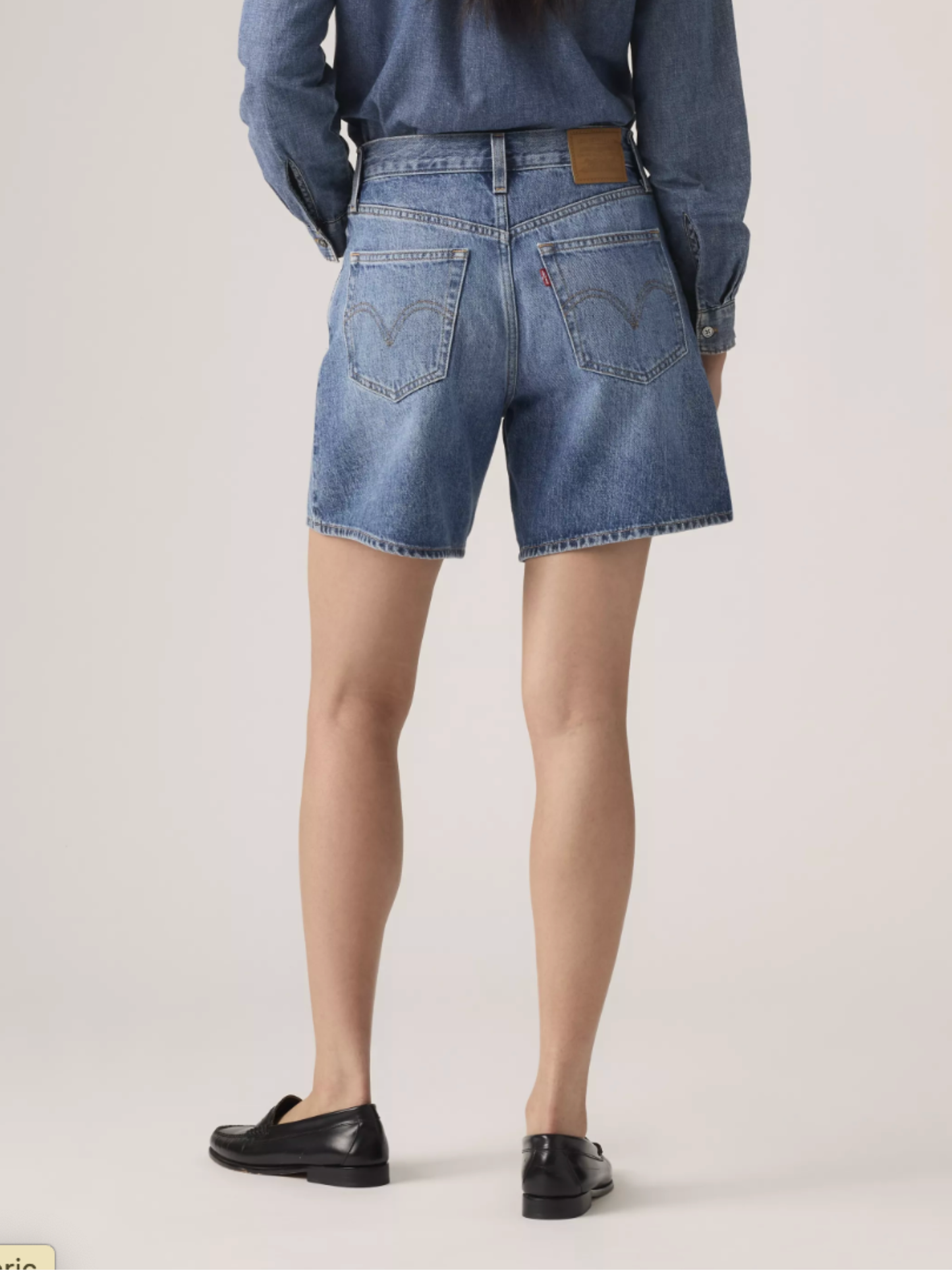 Levi's High Rise Baggy Short Worn Memory