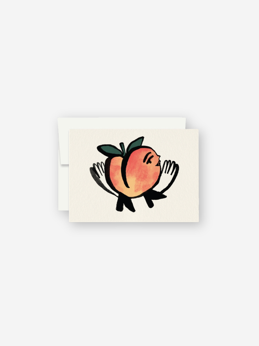 Fuzzy Peach Miniature Card