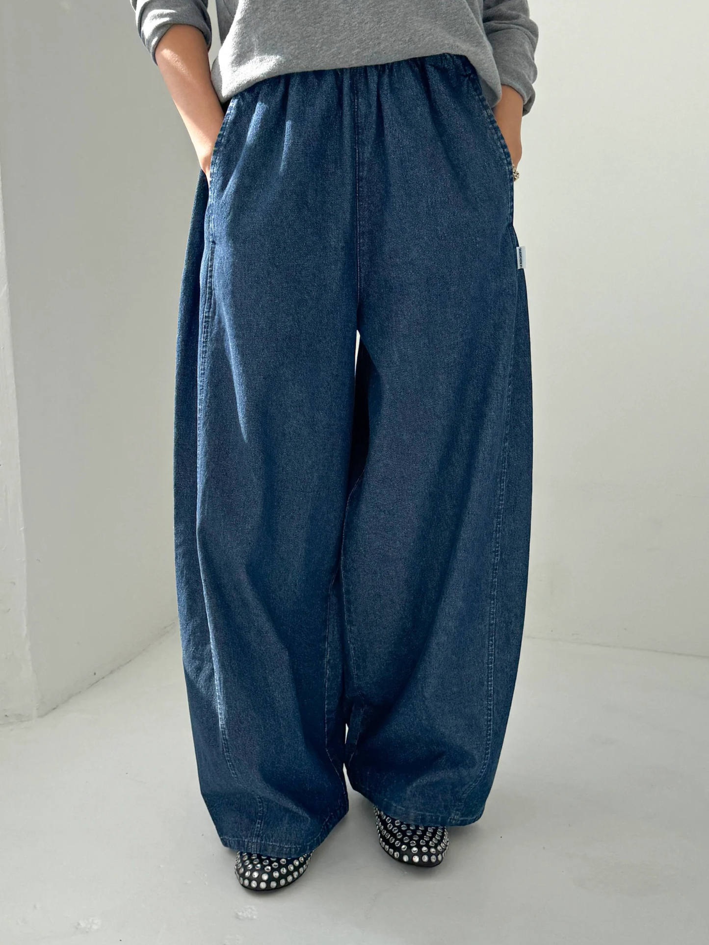 Parachute Pants | Blue Denim