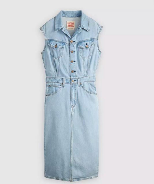 Iconic Sleeveless Dress | Wrapped in Blue