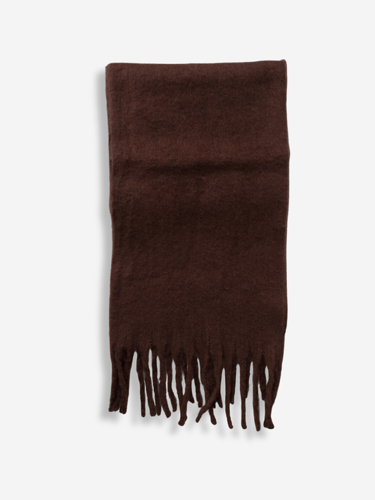 Fuzzy Fringe Scarf | Teddy