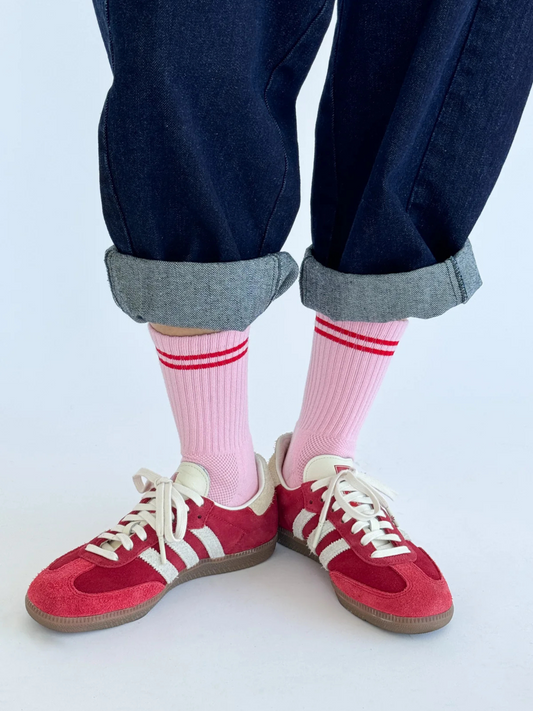 Boyfriend Socks | Amour Pink