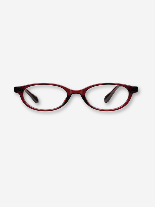 Binti Glasses | Maroon Clear