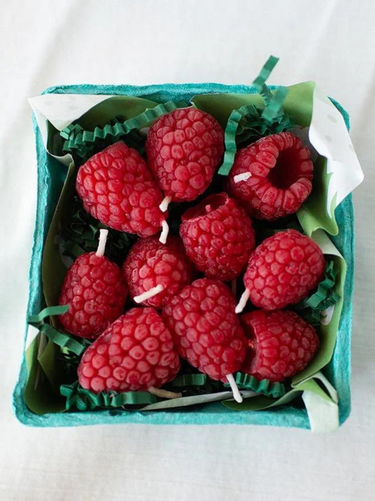 Raspberry Birthday Candles