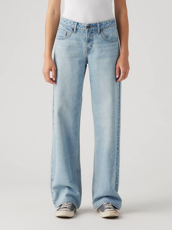 Low Loose Jeans | Blasted Stone Clean