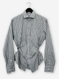 Bungee Shirt | Blue-Grey Stripe (M)