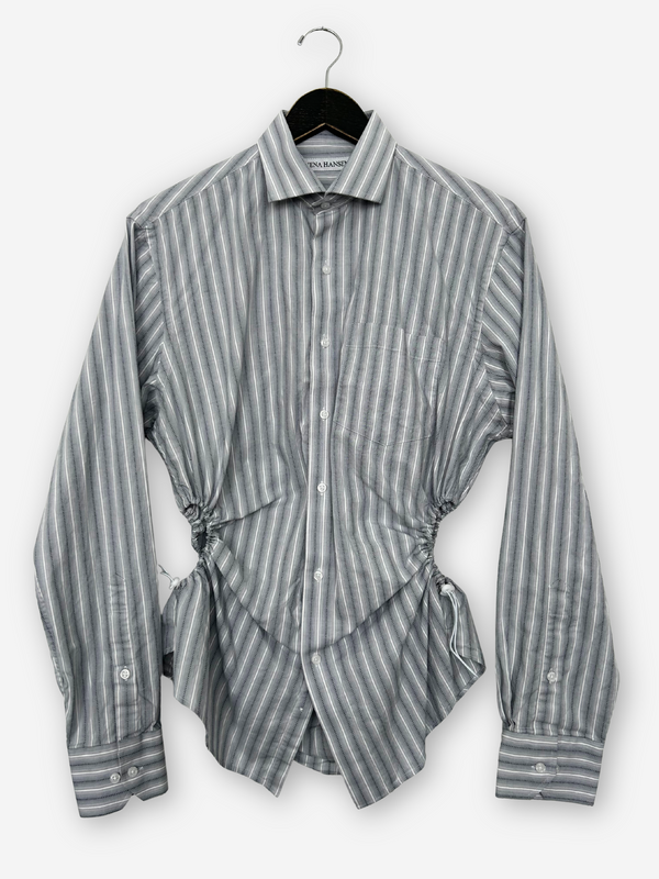 Bungee Shirt | Blue-Grey Stripe (M)