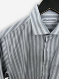 Bungee Shirt | Blue-Grey Stripe (M)