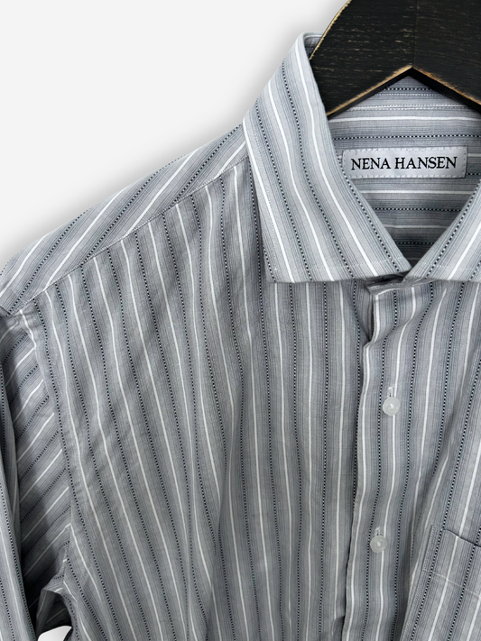 Bungee Shirt | Blue-Grey Stripe (M)