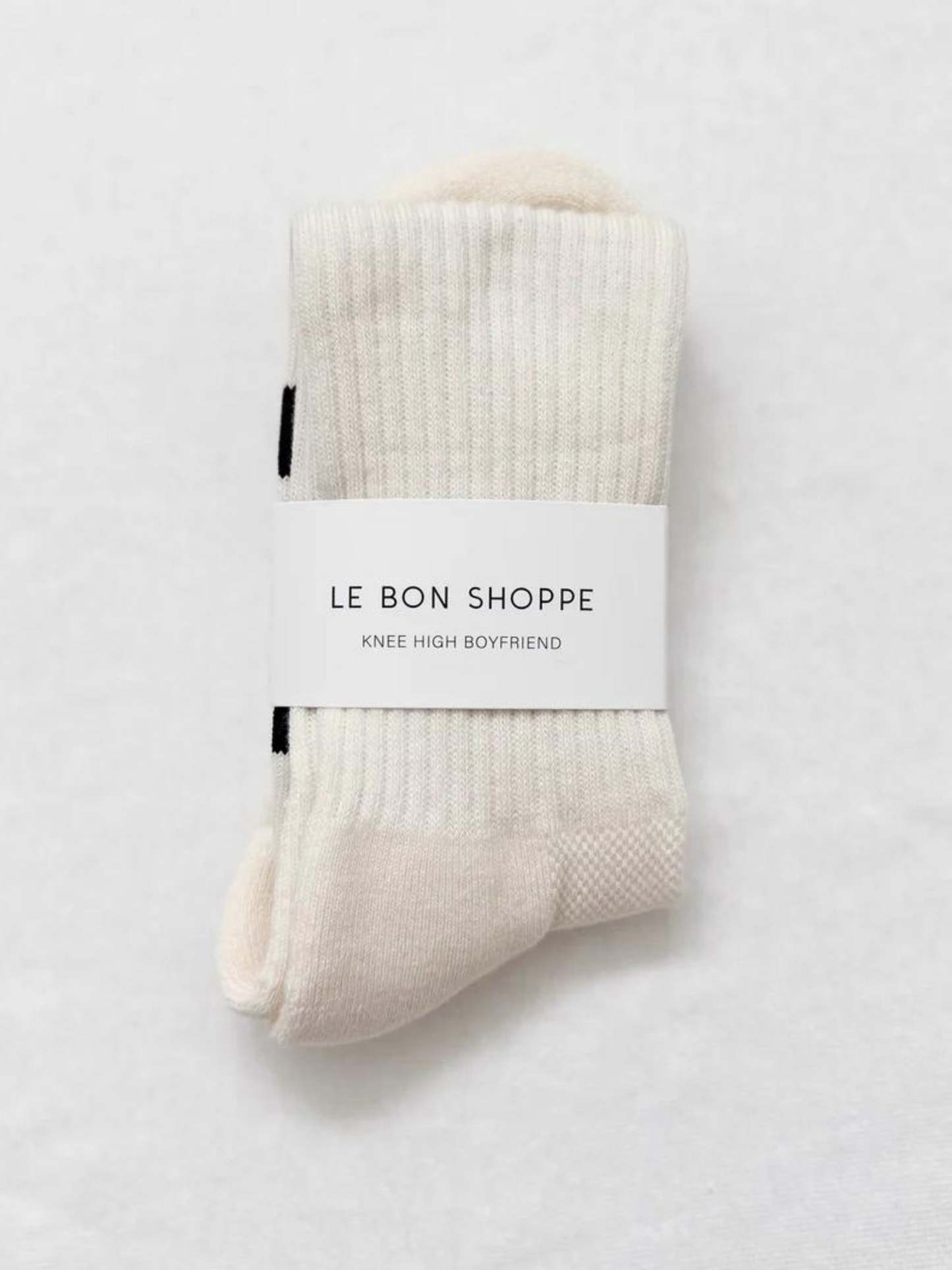 Knee High Boyfriend Socks | Cream