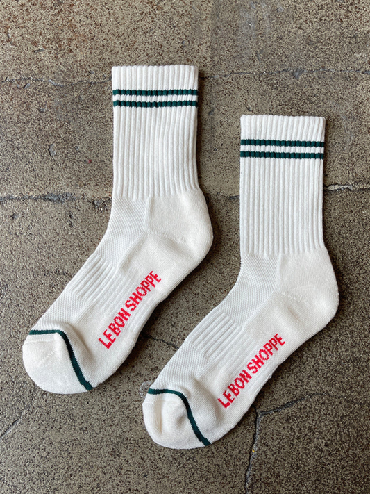 Boyfriend Socks | Parchment