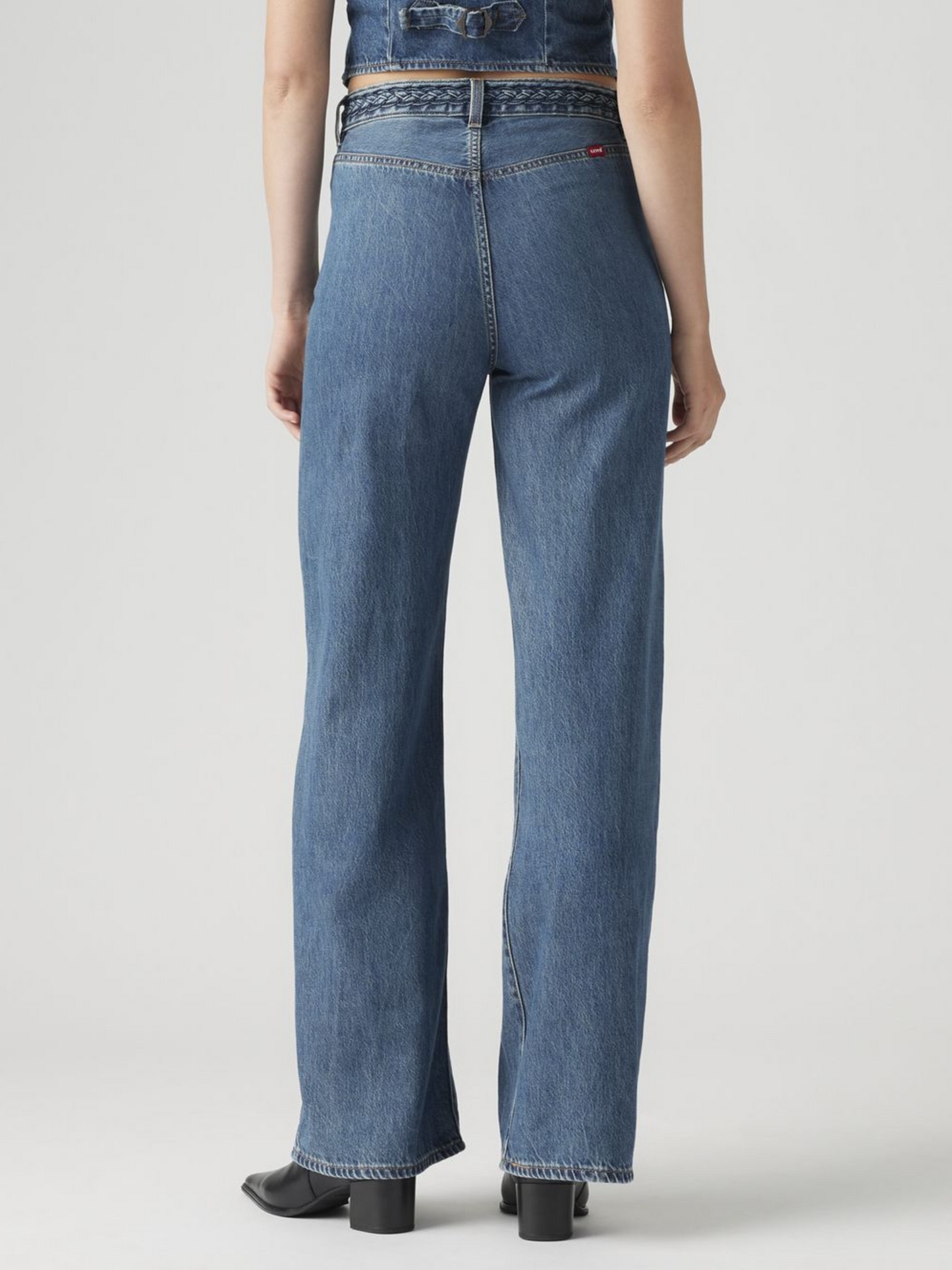 Ribcage Wide Leg Braided Jeans | Big Yikes
