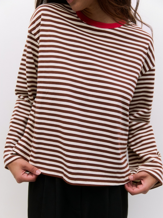 Callahan Top | Brown Ivory