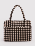 Cloud Carry-On | Blurred Gingham Brown