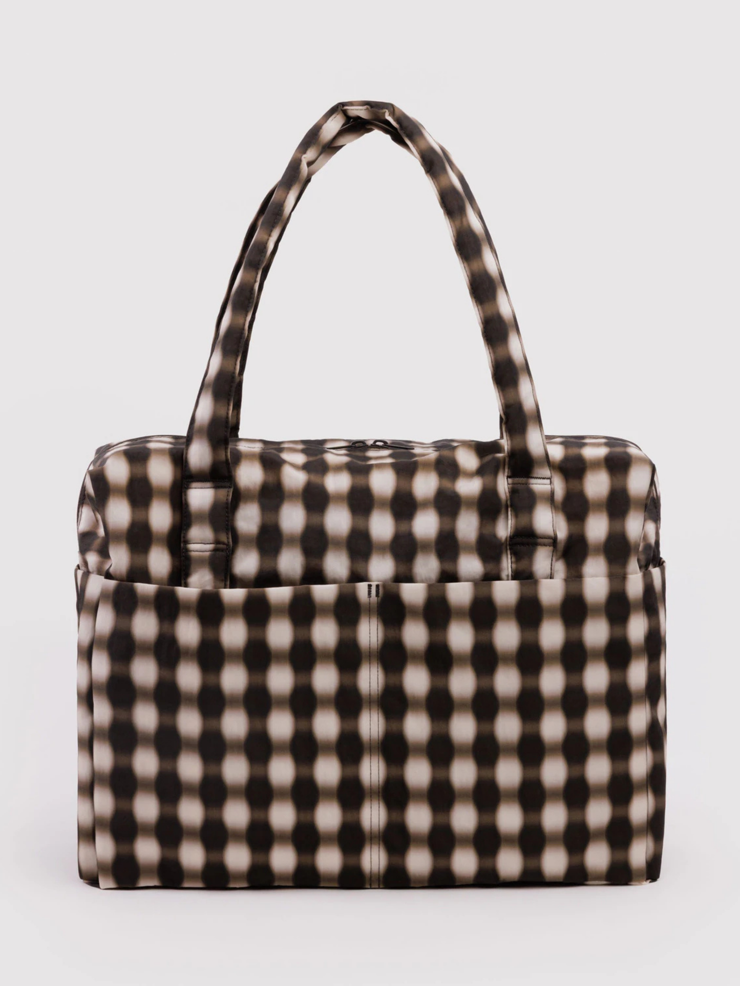 Cloud Carry-On | Blurred Gingham Brown