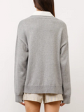 Cove Collared Oversized Sweater | H. Grey