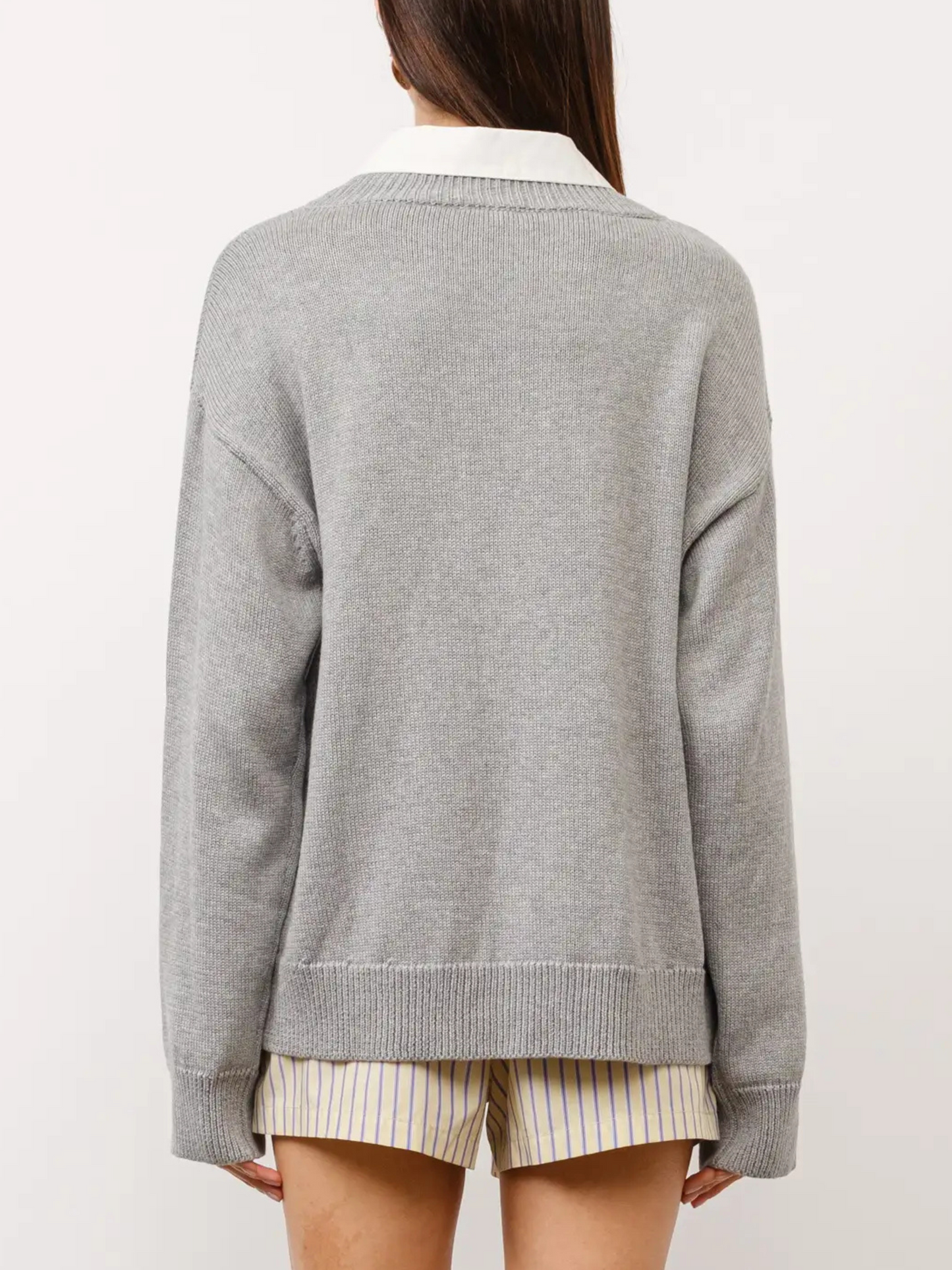 Cove Collared Oversized Sweater | H. Grey