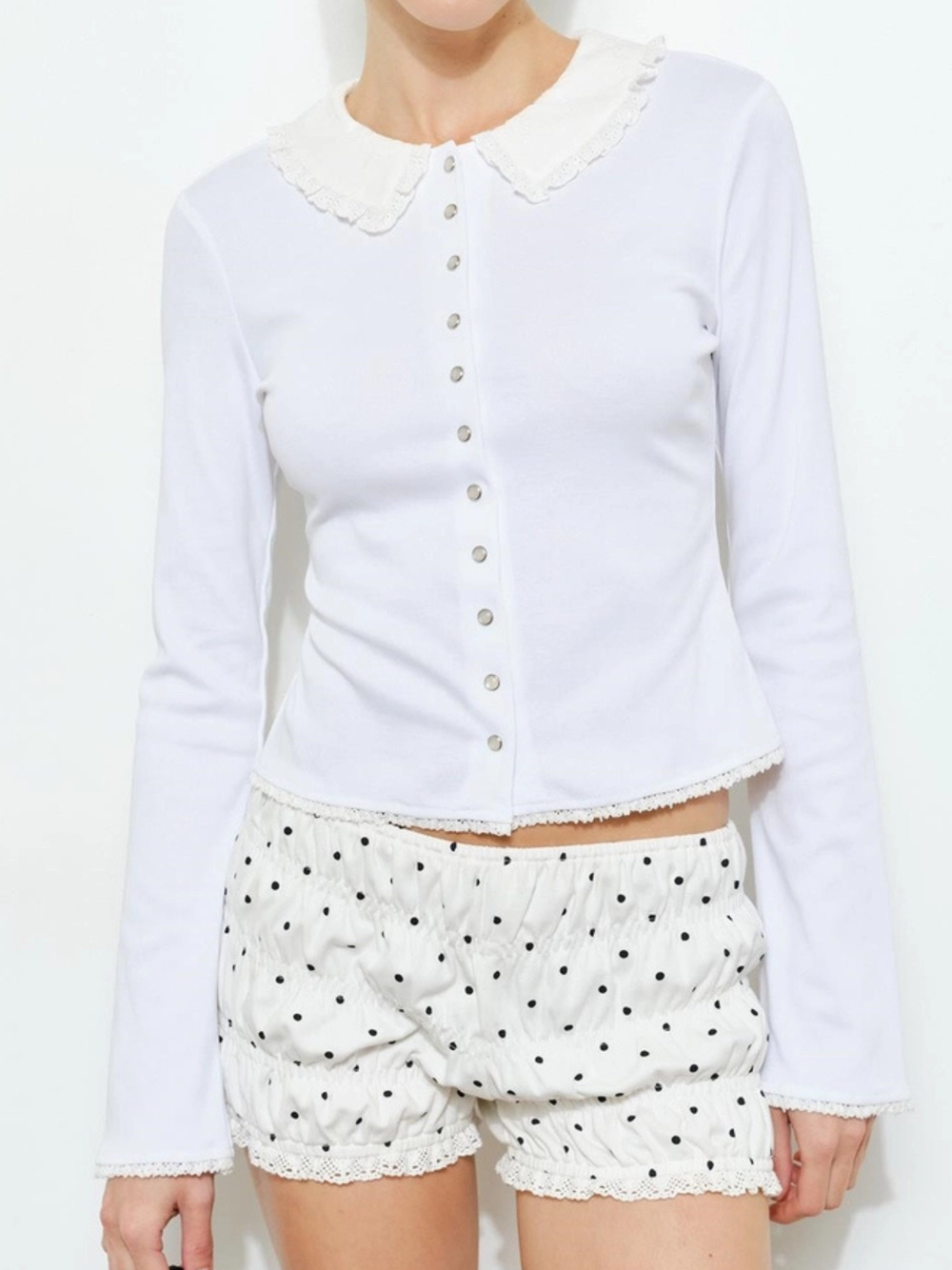 Elowen Lace Trim Top