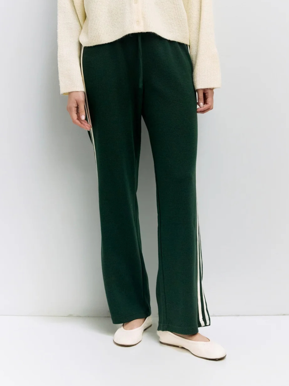 Enzo Pants Green-Cream