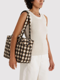 Everyday Cloud Bag | Blurred Gingham Brown