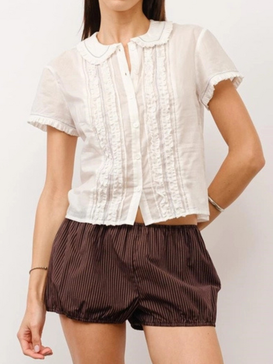 Frances Ruffle Blouse