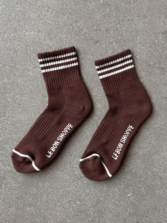 Girlfriend Socks | Mahogany