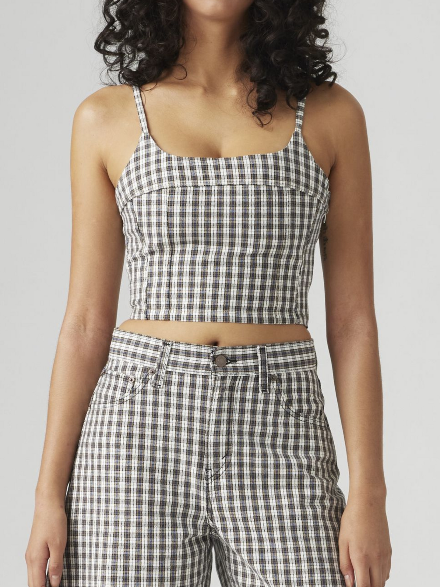 Jadine Denim Cami | Milo Plaid